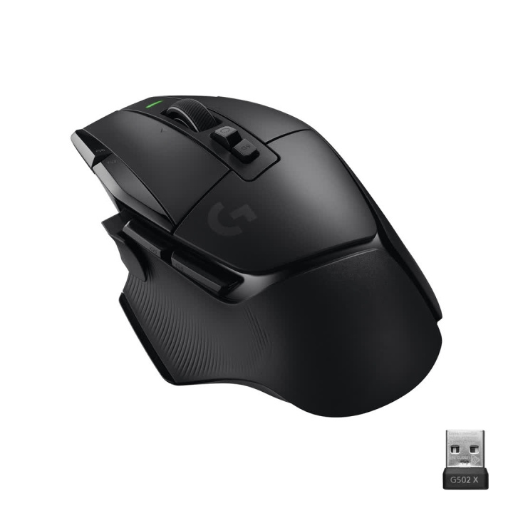 Logitech G502 X LIGHTSPEED draadloze gamingmuis, zwart/kern in de groep COMPUTERS & RANDAPPARATUUR / GAMING / Muizen bij TP E-commerce Nordic AB (C44931)