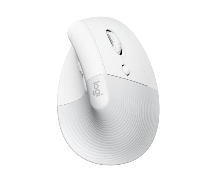 Logitech Lift Right Vertical Ergonomic Mouse, Off-white/Pale in de groep COMPUTERS & RANDAPPARATUUR / Muizen en toetsenborden / Muizen / Draadloos bij TP E-commerce Nordic AB (C44936)