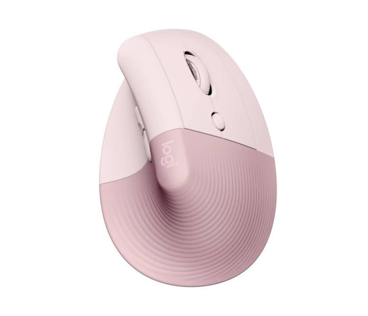 Logitech Lift Right Vertical Ergonomic Mouse, Rose/Dark Rose in de groep COMPUTERS & RANDAPPARATUUR / Muizen en toetsenborden / Muizen / Draadloos bij TP E-commerce Nordic AB (C44938)