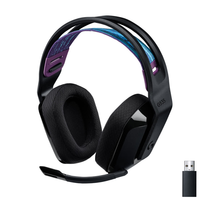 Logitech G535 LIGHTSPEED draadloze gamingheadset, zwart in de groep COMPUTERS & RANDAPPARATUUR / GAMING / Muizen bij TP E-commerce Nordic AB (C44960)