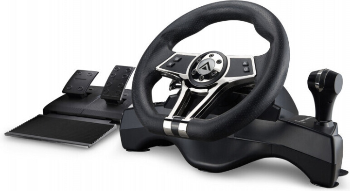 Kyzar Hurricane PlayStation Racing Ratt & Pedal-set, PS4 / PS3 / PC in de groep HOME ELECTRONICS / Spelconsoles en accessoires / Sony PlayStation 4 / Accessoires bij TP E-commerce Nordic AB (C44980)