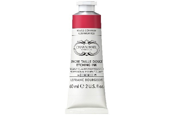 LB Charbonnel Charbo Ink 60Ml Geranium Red 375 in de groep SPORT, VRIJE TIJD & HOBBY / Hobby / Schilderen & tekenen / Kunstenaarkleuren / Printing inks bij TP E-commerce Nordic AB (C45096)