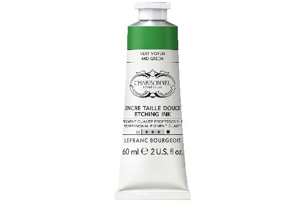 LB Charbonnel Charbo Ink 60Ml Medium Green 561 in de groep SPORT, VRIJE TIJD & HOBBY / Hobby / Schilderen & tekenen / Kunstenaarkleuren / Printing inks bij TP E-commerce Nordic AB (C45110)