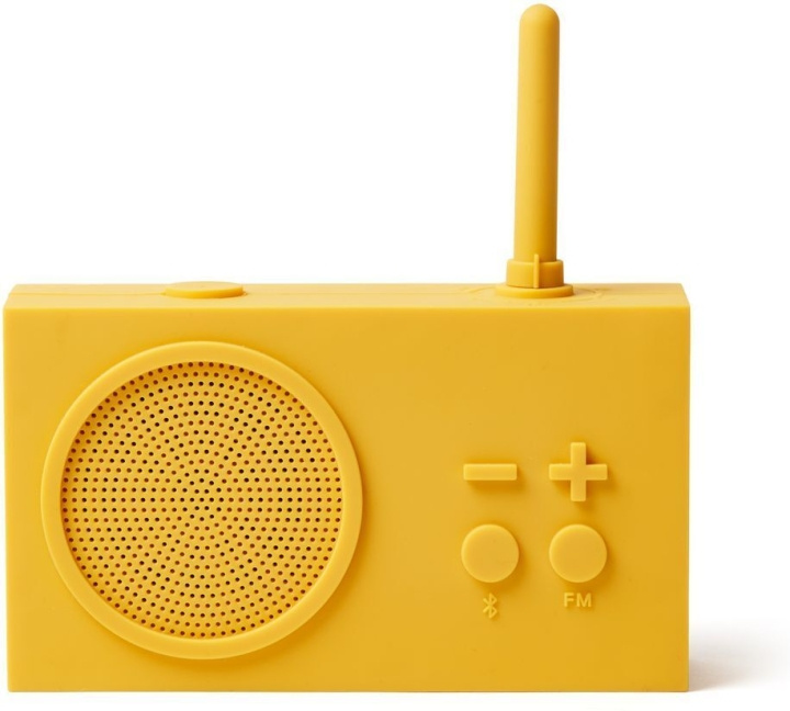 Lexon Tykho3 -FM-radio Bluetooth-yhteydellä, keltainen in de groep HOME ELECTRONICS / Audio & Beeld / Thuisbioscoop, Hifi en Draagbaar / Radio & Wekkers / Draadloze audiozender bij TP E-commerce Nordic AB (C45194)