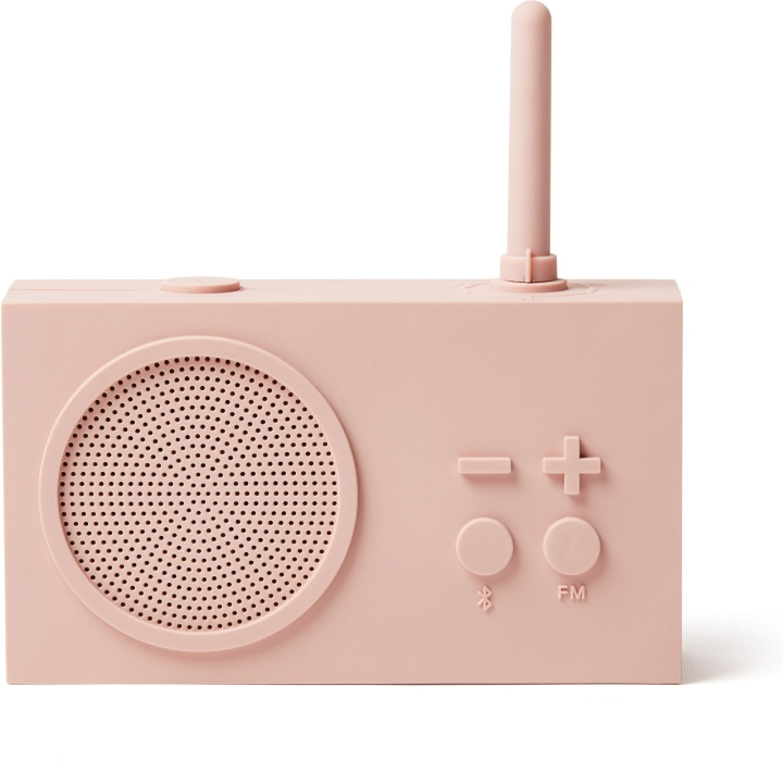 Lexon Tykho3 -FM-radio Bluetooth-yhteydellä, vaaleanpunainen in de groep HOME ELECTRONICS / Audio & Beeld / Thuisbioscoop, Hifi en Draagbaar / Radio & Wekkers / Draadloze audiozender bij TP E-commerce Nordic AB (C45195)