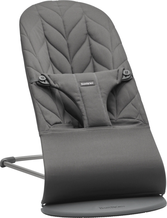 BabyBjörn Bliss sitter, antracit, lövmönstrad bomull in de groep SPEELGOED, KINDER- & BABYPRODUCTEN / Kinderkamer / Kindermeubels bij TP E-commerce Nordic AB (C45224)