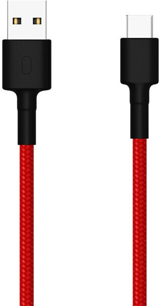 Xiaomi Braided USB-C -latauskaapeli, 1 m, punainen in de groep COMPUTERS & RANDAPPARATUUR / Computerkabels / USB / USB-C bij TP E-commerce Nordic AB (C45337)