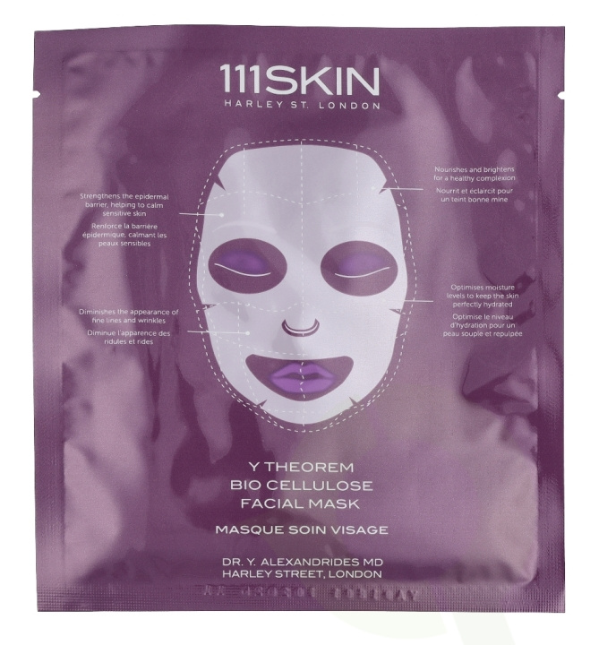 111Skin Y Theorem Bio Cellulose Facial Mask Set 115 ml 5 x 23ml in de groep BEAUTY & HEALTH / Huidsverzorging / Gezicht / Maskers bij TP E-commerce Nordic AB (C45727)