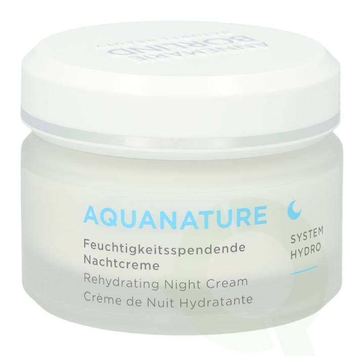 Annemarie Borlind Aquanature Rehydrating Night Cream 50 ml in de groep BEAUTY & HEALTH / Huidsverzorging / Gezicht / Nachtcrème bij TP E-commerce Nordic AB (C45782)