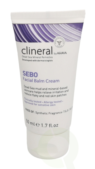 Ahava Clineral SEBO Facial Balm Cream 50 ml Approved Sor Sensitive Skin in de groep BEAUTY & HEALTH / Huidsverzorging / Gezicht / Gezichtscrèmes bij TP E-commerce Nordic AB (C45998)