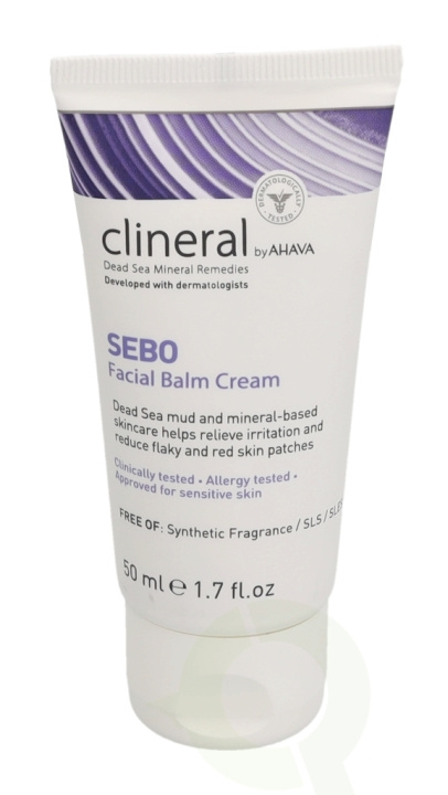 Ahava Clineral SEBO Facial Balm Cream 50 ml Approved Sor Sensitive Skin in de groep BEAUTY & HEALTH / Huidsverzorging / Gezicht / Dagcrème bij TP E-commerce Nordic AB (C45998)