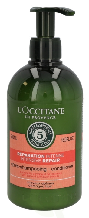 L\'Occitane 5 Ess. Oils Intensive Repair Conditioner 500 ml Damaged Hair in de groep BEAUTY & HEALTH / Haar & Styling / Haarverzorging / Conditioner bij TP E-commerce Nordic AB (C46386)