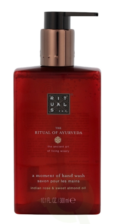 Rituals Ayurveda A Moment Of Hand Wash 300 ml Indian Rose & Sweet Almond Oil in de groep BEAUTY & HEALTH / Huidsverzorging / Lichaamsverzorging / Geurende zeep bij TP E-commerce Nordic AB (C46457)