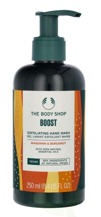 The Body Shop Boost Exfoliating Hand Wash 250 ml Mandarin & Bergamot in de groep BEAUTY & HEALTH / Huidsverzorging / Lichaamsverzorging / Geurende zeep bij TP E-commerce Nordic AB (C46489)