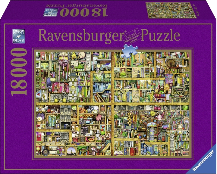 Ravensburger Magical Bookcase Puzzle, 18 000 bitar in de groep SPEELGOED, KINDER- & BABYPRODUCTEN / Speelgoed / Puzzels bij TP E-commerce Nordic AB (C46758)