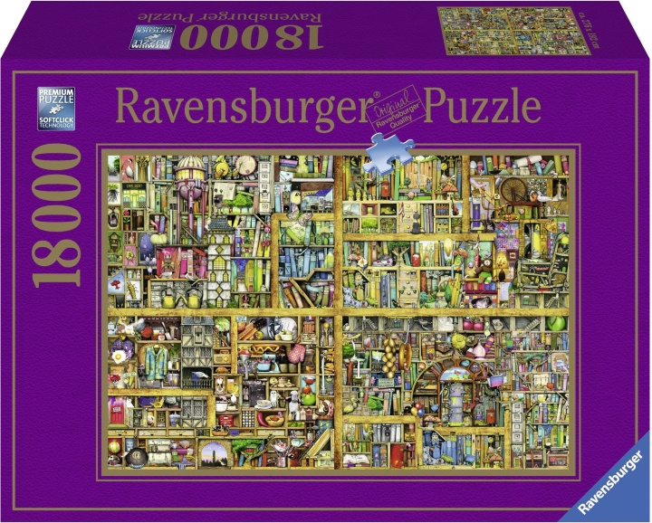 Ravensburger Magical Bookcase Puzzle, 18 000 bitar in de groep SPORT, VRIJE TIJD & HOBBY / Hobby / Puzzel bij TP E-commerce Nordic AB (C46758)