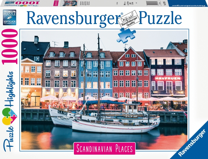 Ravensburger Copenhagen Danmark pussel, 1000 bitar in de groep SPEELGOED, KINDER- & BABYPRODUCTEN / Speelgoed / Puzzels bij TP E-commerce Nordic AB (C46783)
