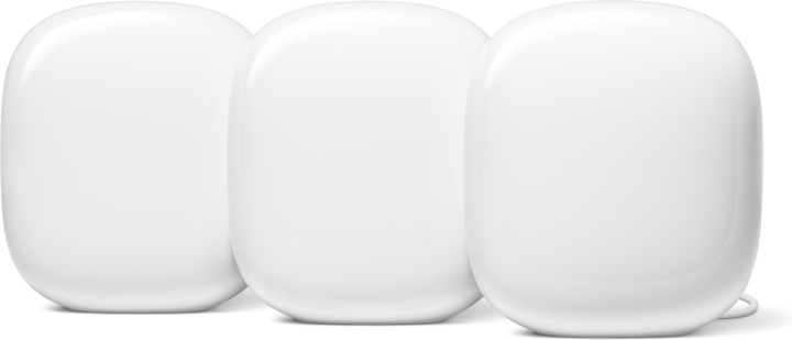 Google Nest WiFi Pro WiFi 6E -Mesh-järjestelmä, 3-pack in de groep COMPUTERS & RANDAPPARATUUR / Netwerk / WiFi Extenders bij TP E-commerce Nordic AB (C46943)