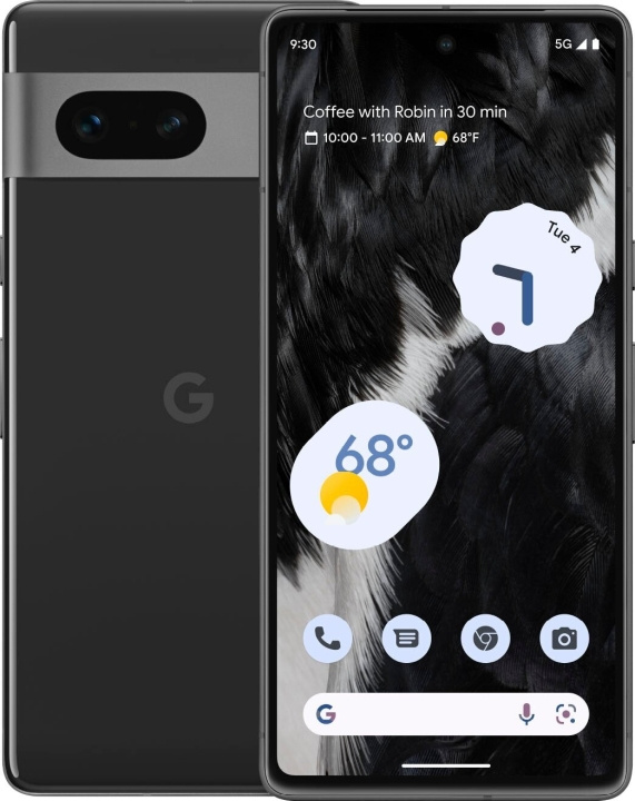 Google Pixel 7 5G -puhelin, 128/8 Gt, Obsidian in de groep SMARTPHONE & TABLETS / Mobiele telefoons & smartphones bij TP E-commerce Nordic AB (C46957)
