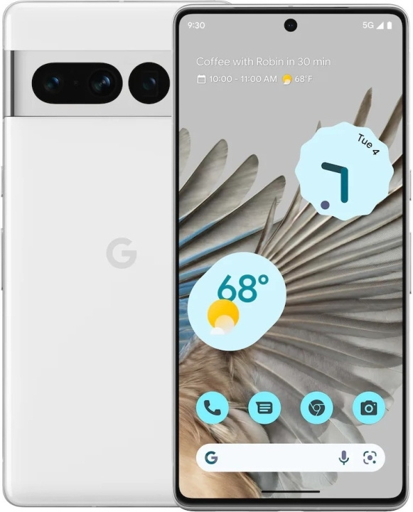 Google Pixel 7 Pro 5G -puhelin, 128/12 Gt, Snow in de groep SMARTPHONE & TABLETS / Mobiele telefoons & smartphones bij TP E-commerce Nordic AB (C46960)
