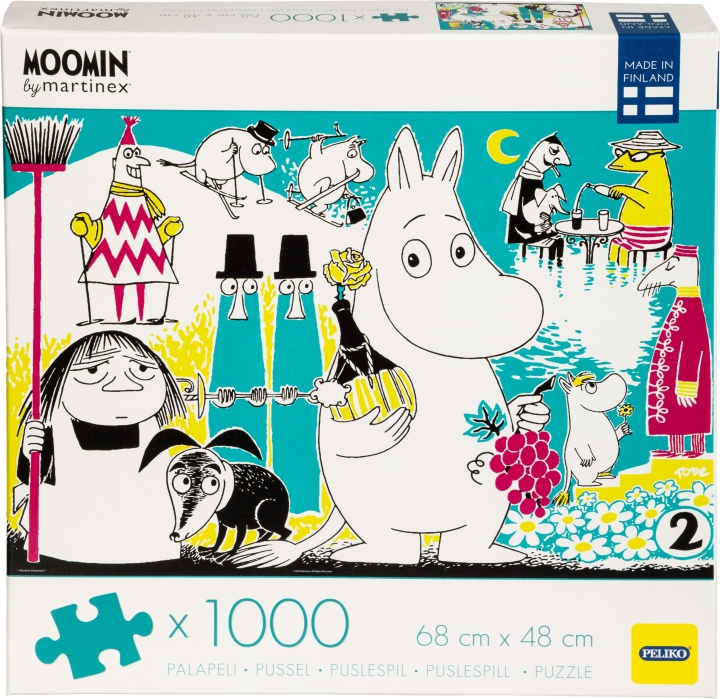 Peliko Mumin Comic Book Cover 2 pussel, 1000 bitar in de groep SPORT, VRIJE TIJD & HOBBY / Hobby / Puzzel bij TP E-commerce Nordic AB (C47022)