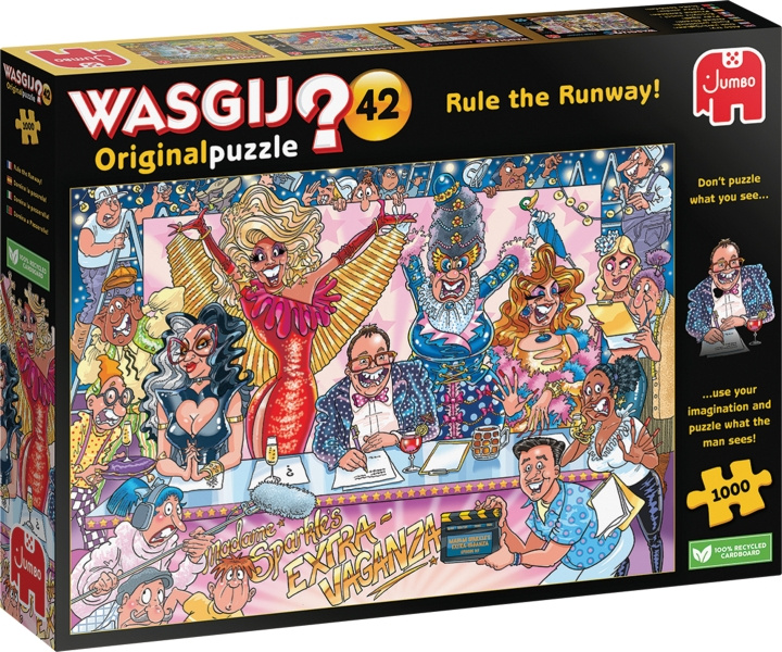 Wasgij Original 42, Rule The Runway! -mystisk pussel, 1000 bitar in de groep SPEELGOED, KINDER- & BABYPRODUCTEN / Speelgoed / Puzzels bij TP E-commerce Nordic AB (C47027)
