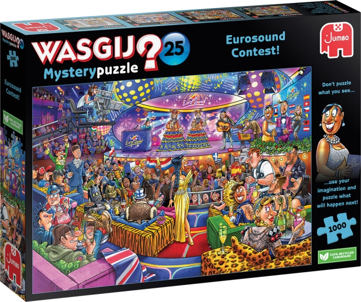 Wasgij Mystery 25, Eurosong-tävling - pussel, 1000 bitar in de groep SPORT, VRIJE TIJD & HOBBY / Hobby / Puzzel bij TP E-commerce Nordic AB (C47029)