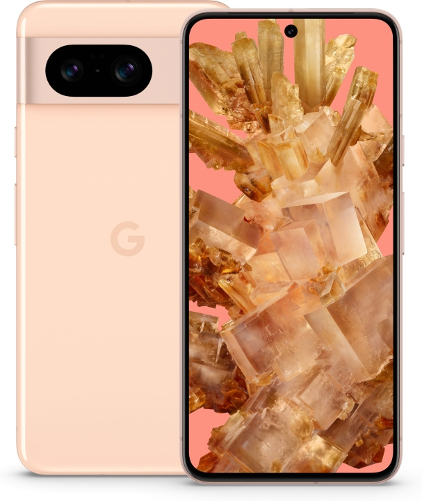 Google Pixel 8 5G -puhelin, 128/8 Gt, Rose in de groep SMARTPHONE & TABLETS / Mobiele telefoons & smartphones bij TP E-commerce Nordic AB (C47035)