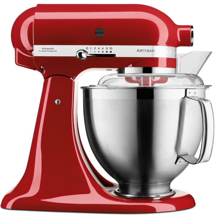 KitchenAid Artisan Köksmaskin Röd 4,8 + 3 liter 185EER in de groep HUISHOUDEN & TUIN / Huishoudelijke apparaten / Keukentools & -apparatuur / Keukenapparatuur & Accessoires bij TP E-commerce Nordic AB (C47100)