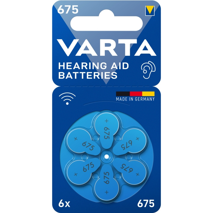 Varta Hörapparatsbatteri 675 / A675 / PR44 6-pack in de groep HOME ELECTRONICS / Batterijen & Opladers / Batterijen / Gehoorbatterijen bij TP E-commerce Nordic AB (C47131)