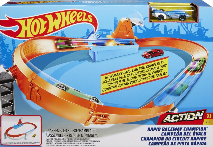 Hot Wheels Speed ​​​​Boost Champion-bana in de groep SPEELGOED, KINDER- & BABYPRODUCTEN / Speelgoed / Speelgoedauto\'s bij TP E-commerce Nordic AB (C47179)