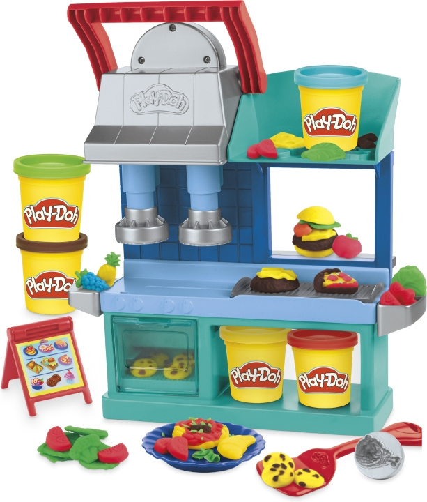 PLAY-DOH Busy Chefs Restaurant - restaurang lekset in de groep SPEELGOED, KINDER- & BABYPRODUCTEN / Speelgoed / Speelklei, speelzand en accessoires bij TP E-commerce Nordic AB (C47280)