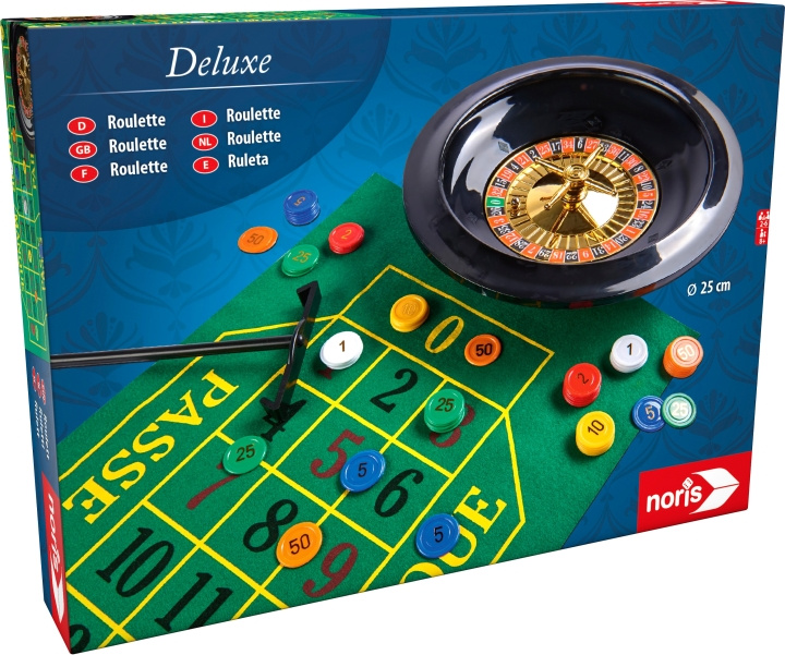 Noris Deluxe roulette, 25 cm in de groep SPEELGOED, KINDER- & BABYPRODUCTEN / Speelgoed / Bordspellen / Familiespellen bij TP E-commerce Nordic AB (C47292)