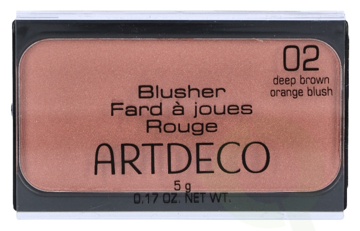 Artdeco Blusher 5 gr #2 Deep Brown Orange in de groep BEAUTY & HEALTH / Makeup / Make-up gezicht / Rouge / Bronzer bij TP E-commerce Nordic AB (C47347)