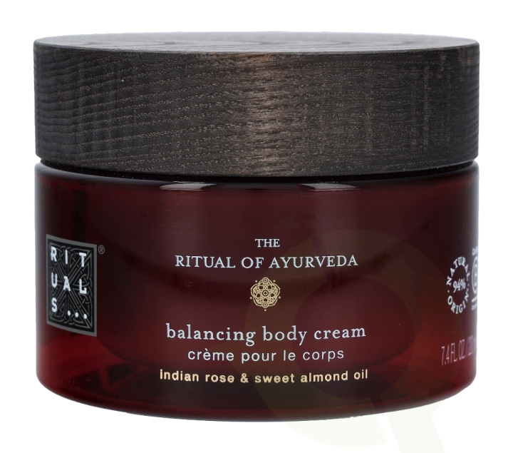 Rituals Ayurveda Balancing Body Cream 220 ml Indian Rose & Sweet Almond Oil in de groep BEAUTY & HEALTH / Huidsverzorging / Lichaamsverzorging / Body lotion bij TP E-commerce Nordic AB (C47454)