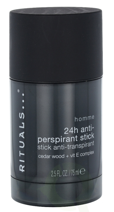 Rituals Homme 24H Anti-Perspirant Stick 75 ml Cedar Wood + Vit E Complex in de groep BEAUTY & HEALTH / Geuren & Parfum / Deodorant / Deodorant voor vrouwen bij TP E-commerce Nordic AB (C47596)