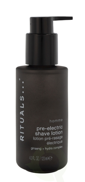 Rituals Homme Pre-Electric Shave Lotion 120 ml Ginseng + Hydra Complex in de groep BEAUTY & HEALTH / Haar & Styling / Scheren & Trimmen / Aftershave bij TP E-commerce Nordic AB (C47607)