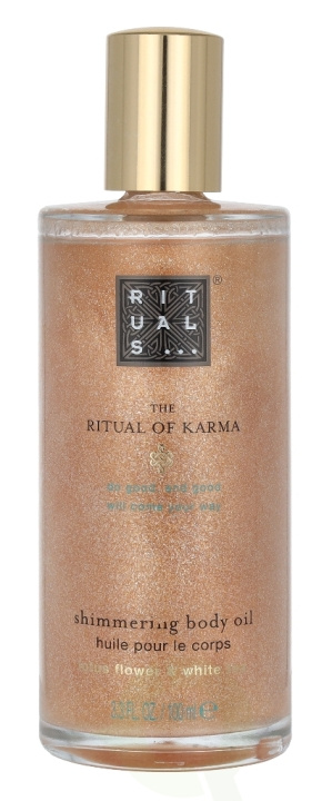Rituals Karma Shimmering Body Oil 100 ml Lotus Flower & White Tea in de groep BEAUTY & HEALTH / Huidsverzorging / Lichaamsverzorging / Body lotion bij TP E-commerce Nordic AB (C47630)