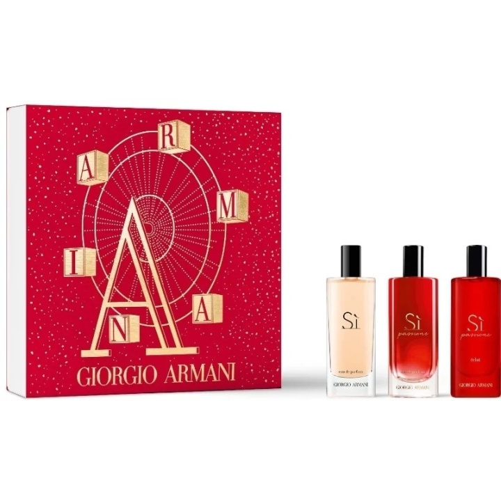 Armani Giftset Armani Si 15ml + Si Passione 15ml + Si Pasisone Eclat 15ml in de groep BEAUTY & HEALTH / Cadeausets / Cadeausets voor haar bij TP E-commerce Nordic AB (C47668)