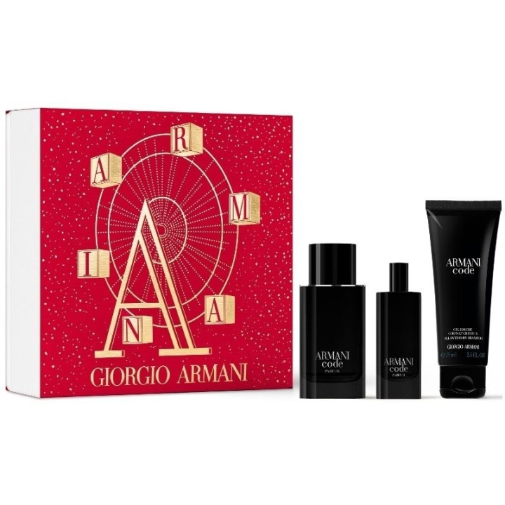 Armani Giftset Armani Code Le Parfum Edp 75ml + Edp 15ml + After Shave Balm 75ml in de groep BEAUTY & HEALTH / Cadeausets / Cadeausets voor hem bij TP E-commerce Nordic AB (C47669)