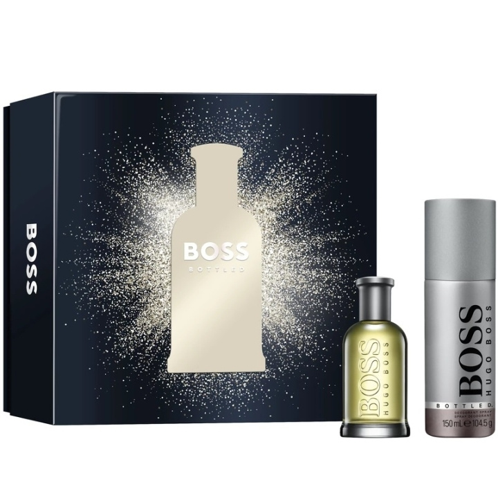 Hugo Boss Giftset Bottled Edt 50ml + Deo Spray 150ml in de groep BEAUTY & HEALTH / Cadeausets / Cadeausets voor hem bij TP E-commerce Nordic AB (C47676)