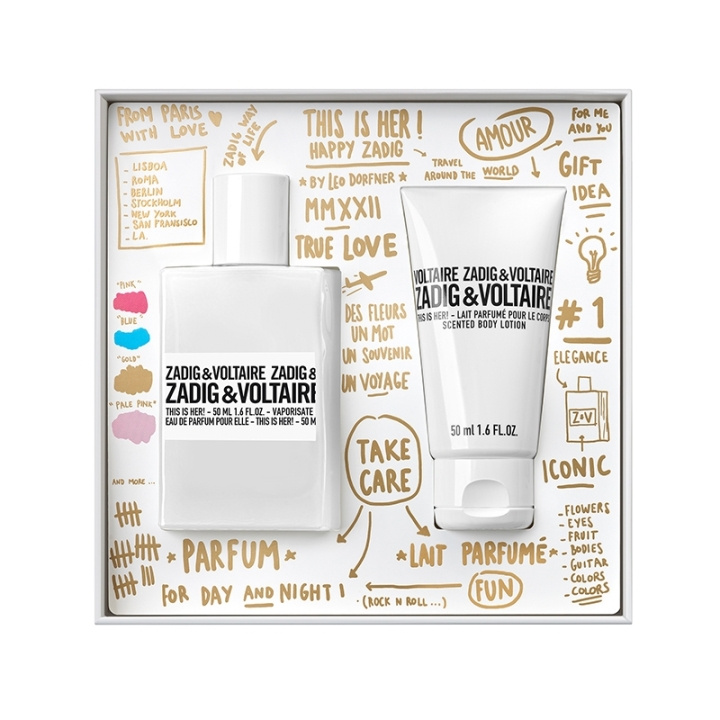 Zadig & Voltaire Giftset This Is Her Edp 50ml + Body Lotion 50ml in de groep BEAUTY & HEALTH / Cadeausets / Cadeausets voor haar bij TP E-commerce Nordic AB (C47679)