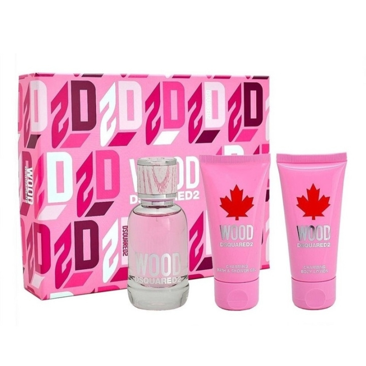 Dsquared2 Giftset Wood Pour Femme Edt 50ml + Sg 50ml + Bl 50ml in de groep BEAUTY & HEALTH / Cadeausets / Cadeausets voor haar bij TP E-commerce Nordic AB (C47683)