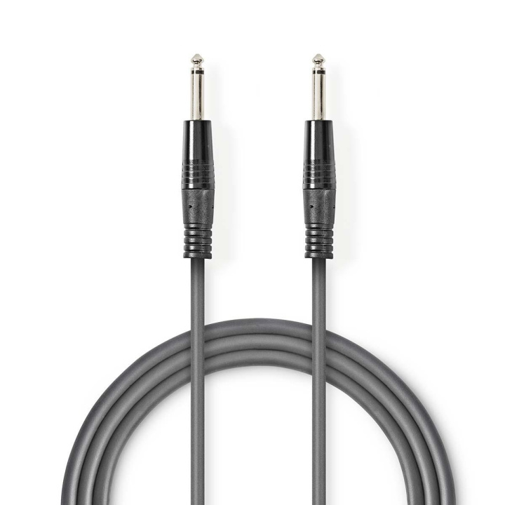 Nedis Mono-Audiokabel | 6,35 mm Male | 6,35 mm Male | Vernikkeld | 1.50 m | Rond | PVC in de groep HOME ELECTRONICS / Kabels & Adapters / Audio Analoog / 3.5 mm bij TP E-commerce Nordic AB (C47696)