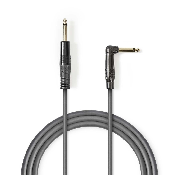 Nedis Mono-Audiokabel | 6,35 mm Male | 6,35 mm Male | Vernikkeld | 1.50 m | Rond | PVC in de groep HOME ELECTRONICS / Kabels & Adapters / Audio Analoog / 3.5 mm bij TP E-commerce Nordic AB (C47699)