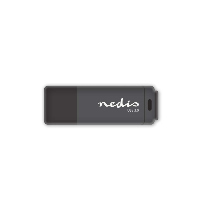 Nedis Flash Drive | 128 GB | USB Type-A | Leessnelheid: 80 MB/s | Schrijfsnelheid: 10 MB/s in de groep HOME ELECTRONICS / Opslagmedia / USB-geheugen / USB 3.0 bij TP E-commerce Nordic AB (C47727)