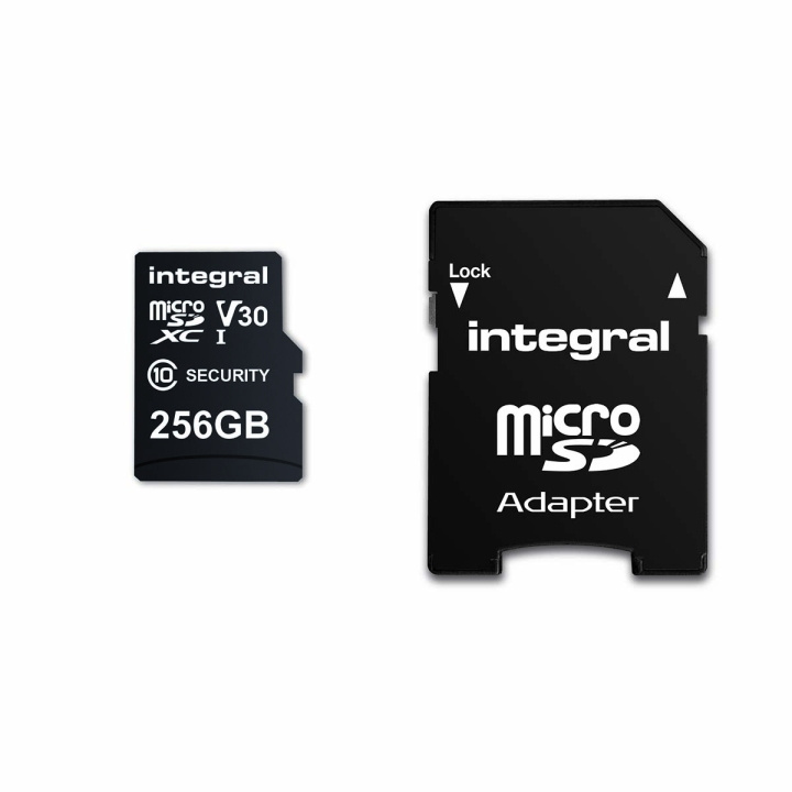 Integral 256 GB beveiligingscamera microSD-kaart voor dashcams, home cams, CCTV, bodycams en drones in de groep HOME ELECTRONICS / Opslagmedia / Geheugenkaarten / MicroSD/HC/XC bij TP E-commerce Nordic AB (C47734)