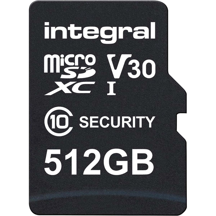 Integral 512 GB Security Camera microSD-kaart voor Dash Cams, Home Cams, CCTV, Body Cams & Drones in de groep HOME ELECTRONICS / Opslagmedia / Geheugenkaarten / SD/SDHC/SDXC bij TP E-commerce Nordic AB (C47735)
