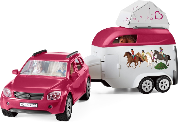 Schleich Horse Club 42535 - Äventyr med bil och hästsläp in de groep SPEELGOED, KINDER- & BABYPRODUCTEN / Speelgoed / Figuren, Miniaturen & accessoires bij TP E-commerce Nordic AB (C47803)