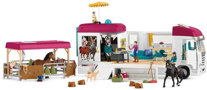 Schleich Horse Club 42619 - Hästtransport in de groep SPEELGOED, KINDER- & BABYPRODUCTEN / Speelgoed / Figuren, Miniaturen & accessoires bij TP E-commerce Nordic AB (C47886)